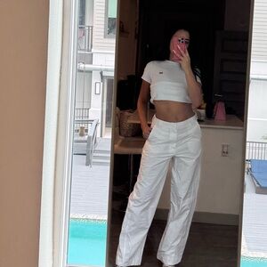 Zara Off-White Trousers